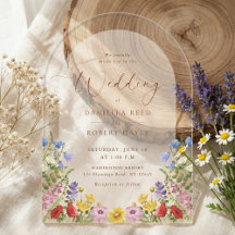 Elegant Spring Summer Wildflower Wedding