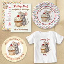 Little Mouse and Cupcake Girl's Birthday Party