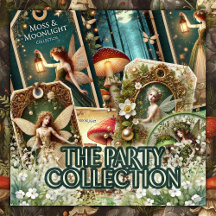 Moss and Moonlight Party Invitation Collection