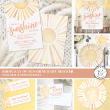 Little Ray Of Sunshine Sun Baby Shower