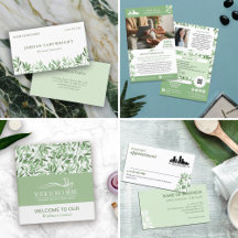 Calm Soft Greenery Leaves Therapist Counselor