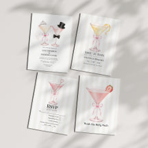 Elegant Martini Wedding & Bachelorette Party