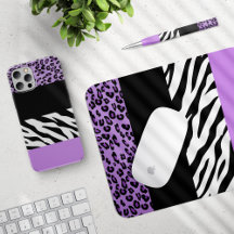Purple Leopard, Zebra - Home Decor and Accessories