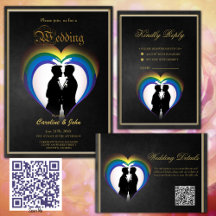 Elegant gay silhouettes.