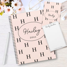 Elegant Monogram Pattern Script Typography Gifts