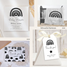 Black Silhouette Rainbows