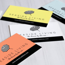 Chic Striped Beach Umbrella Brand Suite