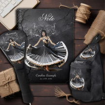 Elegantly dancing woman