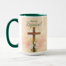 Christian Easter Gifts for Deacon Rejoice Cross an
