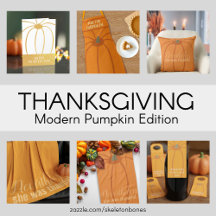 Modern Pumpkin Thanksgiving