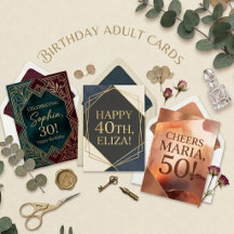 Stylish Adult Birthday Party Invitation Designs