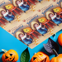 Vintage Halloween wrap & Tissue