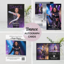 Dance Autograph Cards