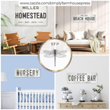 Rustic Modern Industrial Farmhouse Horizontal Sign