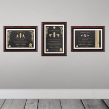 Martial Arts Certificate Award Plaque