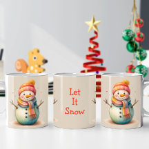Snowmen mugs for kids