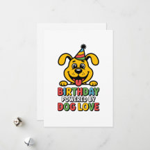 Happy Birthday Dog Celebration Design