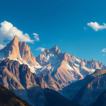 Mountain Tops and Blue Skies