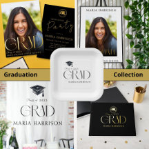 Modern Graduation Party Invitations and supplies