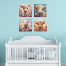 Farm Animals Canvas Art