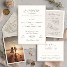 Elegant Minimalist Calligraphy Wedding Suite