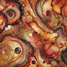 Pumpkin Spice Fall Alcohol Ink Personalized Gifts