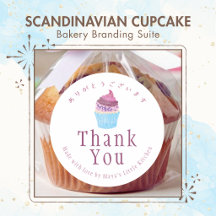 Scandinavian Cupcake Bakery Branding Suite