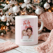 Fa La La Blush Pink Christmas  Personalized Gift