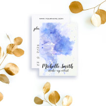 Abstract watercolor light blue business products