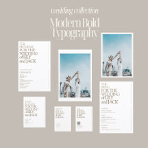 Modern Bold Typography Save the Date