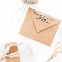 Holiday Return Address Stamps