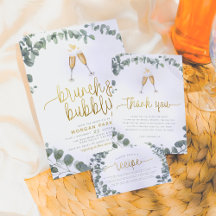 Eucalyptus & Champagne Brunch & Bubbly Bridal Set