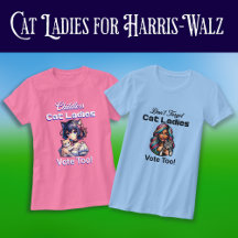Funny Cat Ladies for Harris and Walz 2024