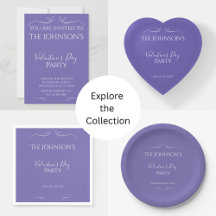 Valentines Day Party Purple