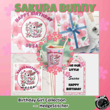 Charming Sakura Bunny Birthday Party