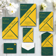 Delicate Green And Gold Luxury Modern Chic Wedding