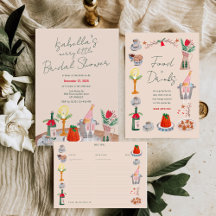 Hand Drawn Christmas Merry Little Bridal Shower 