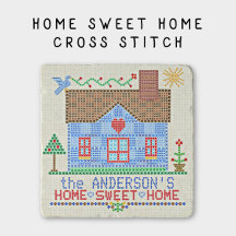 Home Sweet Home Cross Stitch House Set
