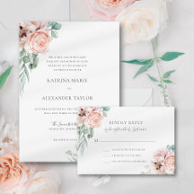 KATRINA - WEDDING - Pink Floral Watercolor Set