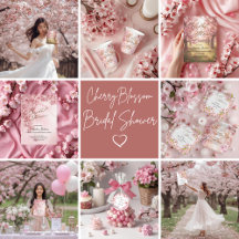 Cherry Blossom Delight Bridal Shower Invitation