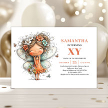 Cute Whimsical Fairy Girl Birthday 80K