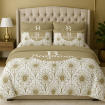 Gold Line Floral Pattern