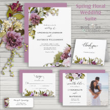Spring Floral Rustic Wedding Suite