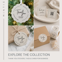 Thank You Stickers, Tags & Cards for Business