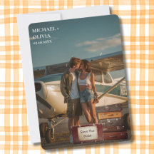 Cute Aviation themed Wedding & Save The Date Gifts