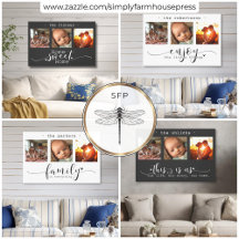 Modern Minimal Photo Collage Typography Wall Art