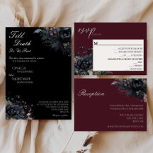 Dark Gothic Floral Wedding Collection