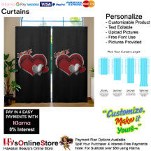 Curtains Drapery (Customizable)