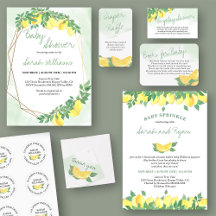 Citrus Lemon Baby Shower