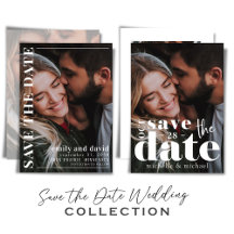 Wedding Modern Elegant Save the Date Photo
